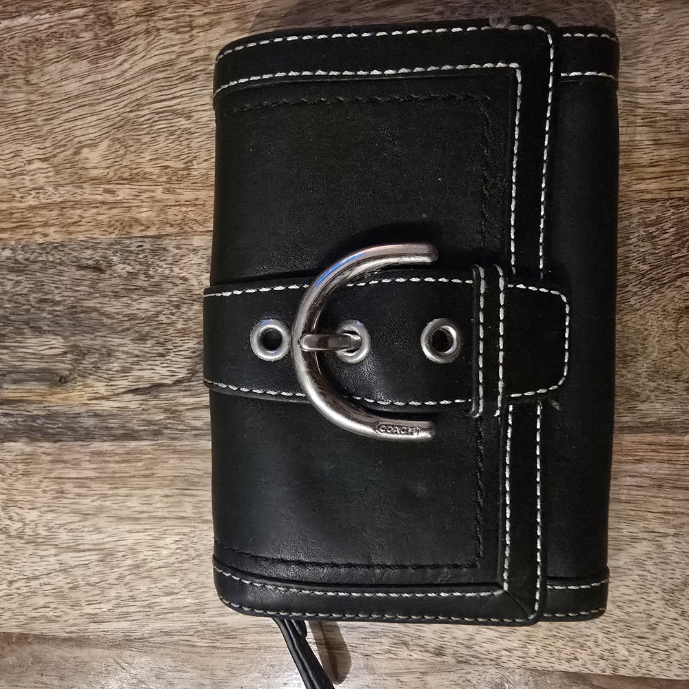 Coach Black Leather Wallet